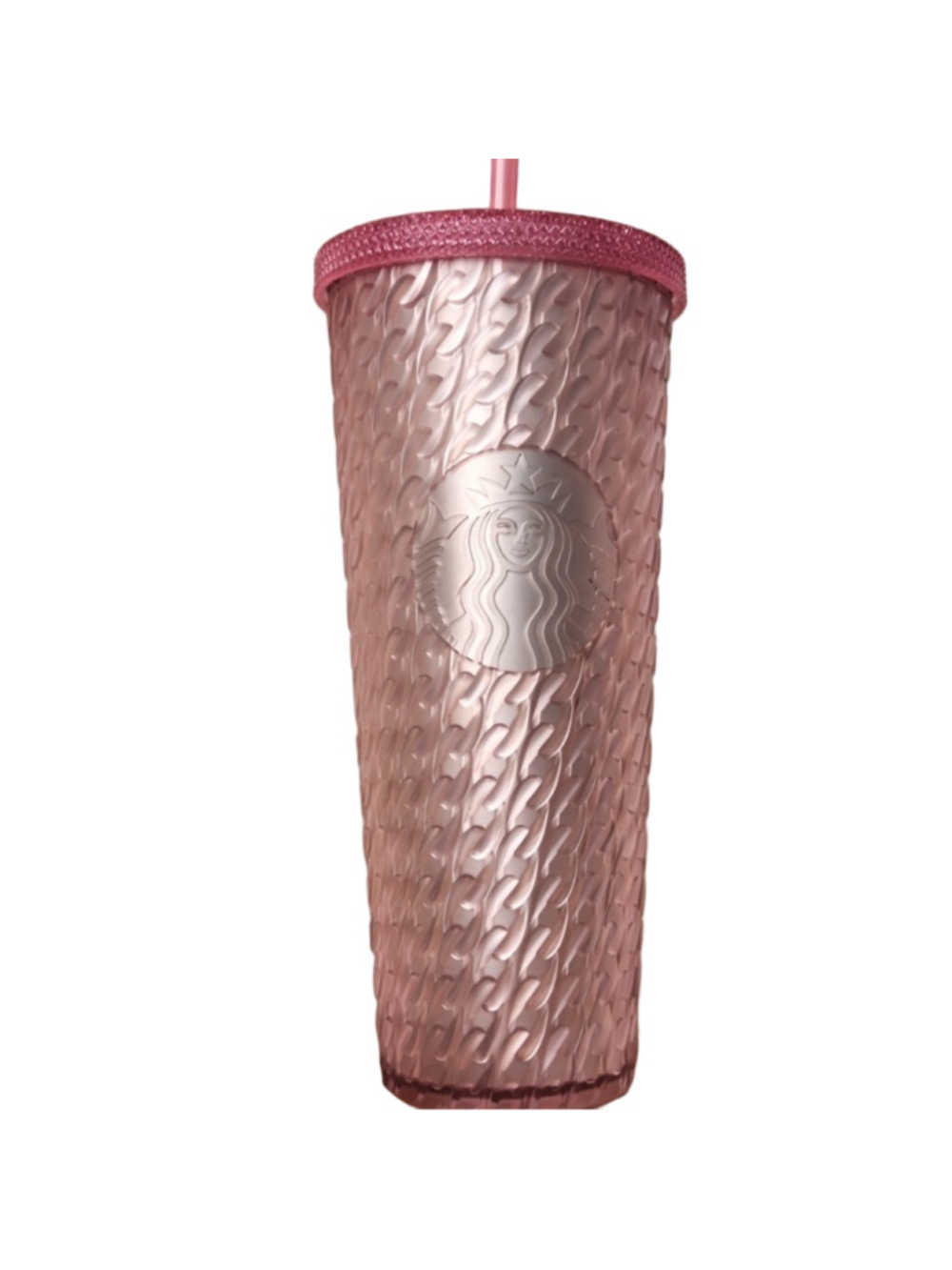 Starbucks Venti Tumbler with Straw Pink NWT
